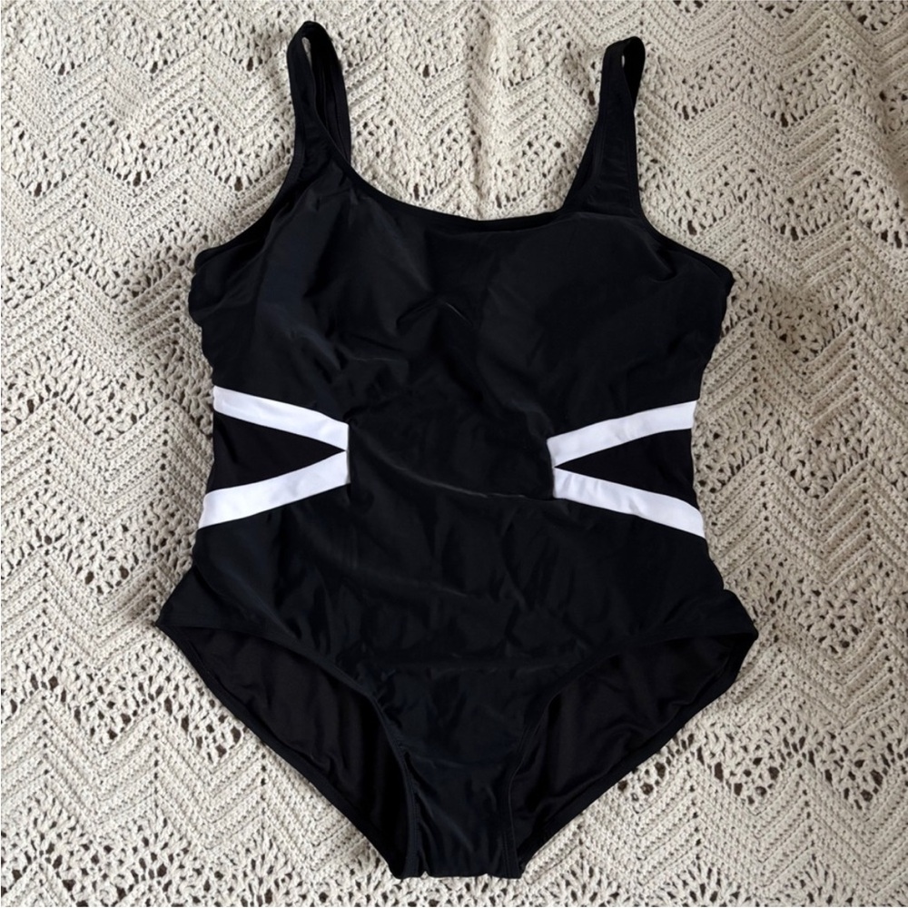 Catalina Black and White One Piece
